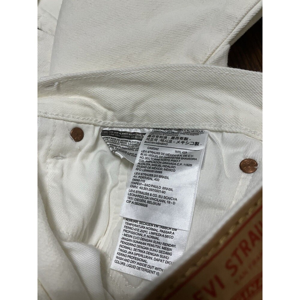 Denim Tears x Levi 501 Jeans White | 32W x 32L | Rare | MSRP $290 | NWOT - Picture 7 of 7